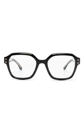 Isabel Marant Eyewear logo-engraved square-frame glasses - Black