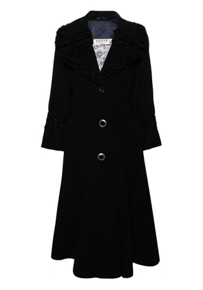 A.N.G.E.L.O. Vintage Cult 2000s fur-panelled wool coat - Black
