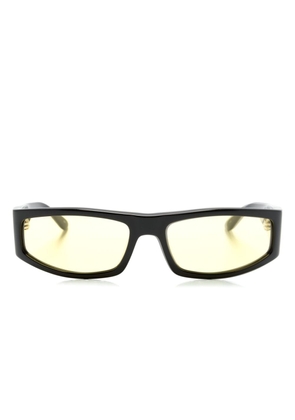 Courrèges Tech rectangle-frame sunglasses - Black