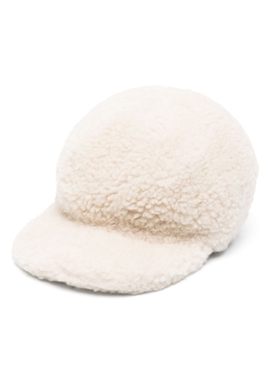 Parajumpers Riding sheepskin baseball cap - White