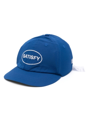 Satisfy logo-embroidered baseball cap - Blue