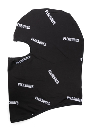 Pleasures logo-print stretch balaclava - Black
