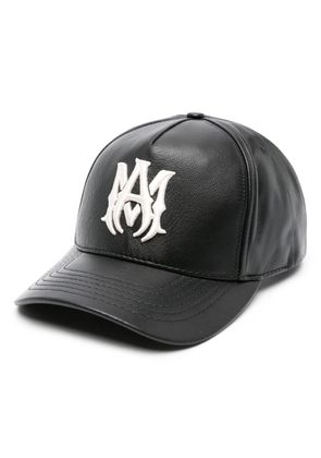 AMIRI MA leather baseball cap - Black