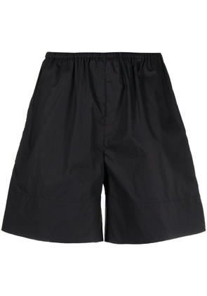 By Malene Birger elasticated-waistband organic-cotton shorts - Black