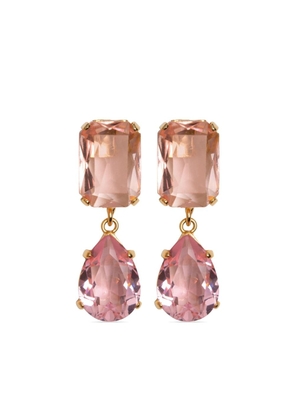 Jennifer Behr Maree crystal embellished drop earrings - Pink