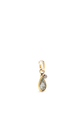 Mounser Hydrangea crystal hoop earring - Gold
