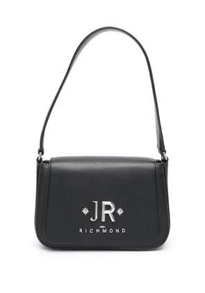 John Richmond logo-plaque shoulder bag - Black