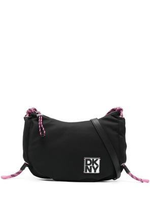 DKNY appliqué-logo crossbody bag - Black