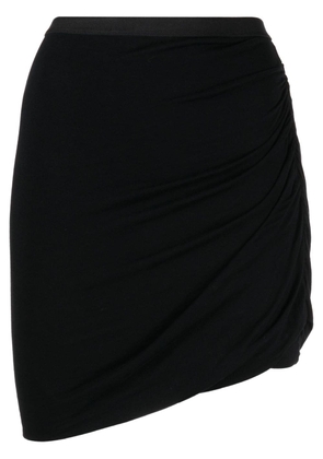 Rick Owens Lilies asymmetric ruched mini skirt - Black