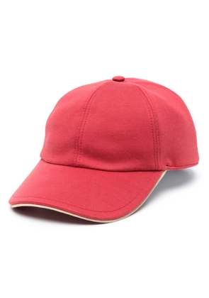 Eleventy contrasting-trim peak cap - Red