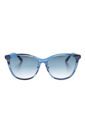 Cartier Eyewear C Décor round-frame sunglasses - Blue