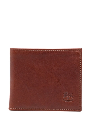 Il Bisonte logo-debossed leather wallet - Red