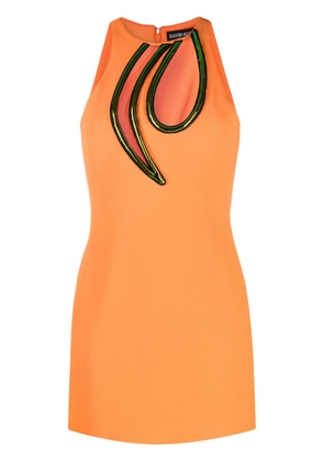 David Koma cut-out sleeveless minidress - Orange