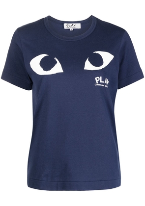 Comme Des Garçons Play eye-print T-shirt - Blue