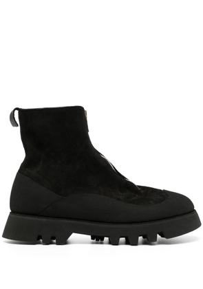 Guidi zip-fastened leather boots - Black