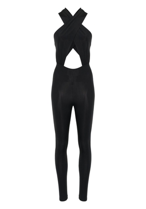 THE ANDAMANE Hola crossover-neck jumpsuit - Black