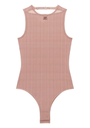 Courrèges Buckle checked body - Brown
