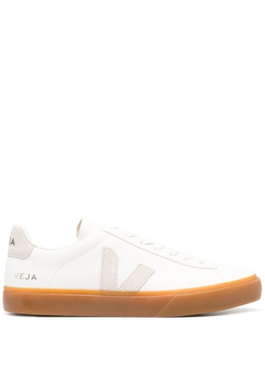 VEJA Campo grained leather sneakers - White