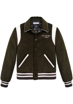 Sporty & Rich SR Sport corduroy bomber jacket - Green