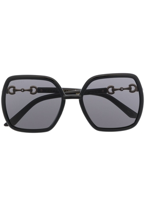 Gucci Eyewear square-frame oversized sunglasses - Black