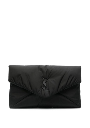 Saint Laurent large Cassandre envelope pouch - Black