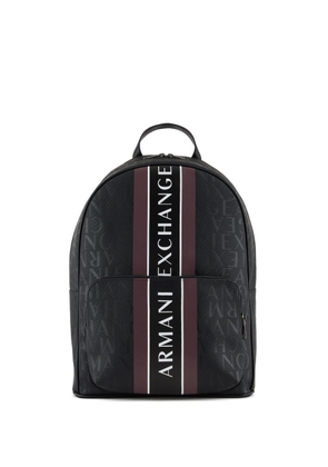 Armani Exchange logo-print backpack - Black