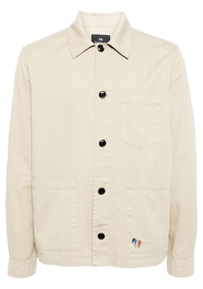 PS Paul Smith organic-cotton shirt jacket - Neutrals