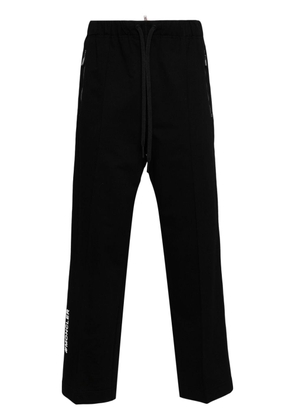 Moncler Grenoble logo-patch cotton track pants - Black