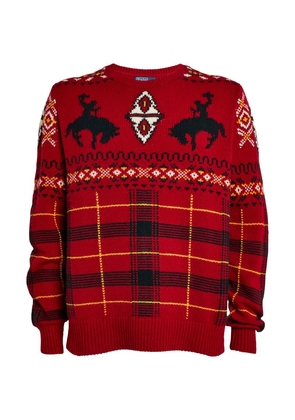 Polo Ralph Lauren Stretch-Wool Fair Isle Sweater