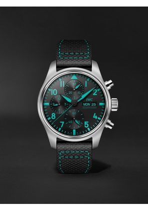 IWC Schaffhausen - Pilot's Watch Mercedes-AMG Petronas Formula One™ Team Edition Automatic Chronograph 41mm Titanium and Leather Watch, Ref. No. IWIW388108 - Men - Black