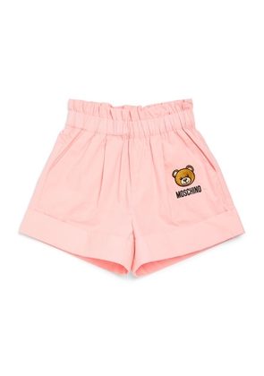 Moschino Kids Paperbag Waist Bear Shorts (4-14 Years)