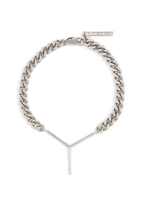 Y/Project Silver-Tone Mini Y Chain Bracelet