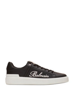 Balmain Leather Logo B-Court Sneakers