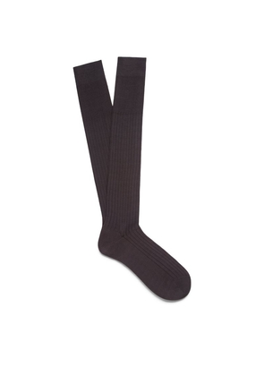Zegna Cotton Ribbed Knee Socks