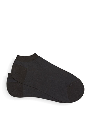 Zegna Stretch-Cotton Logo Ankle Socks