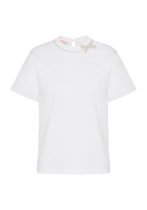 Valentino Garavani Embellished Bow T-Shirt
