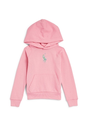 Ralph Lauren Kids Embroidered Floral Polo Pony Hoodie (2-7 Years)