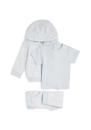 Marc Jacobs Kids Cotton Hoodie, T-Shirt And Leggings Set (6-18 Months)
