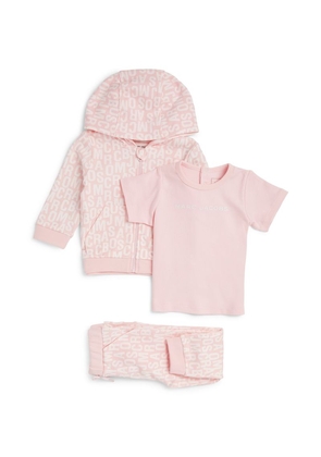 Marc Jacobs Kids Cotton Hoodie, T-Shirt And Leggings Set (6-18 Months)