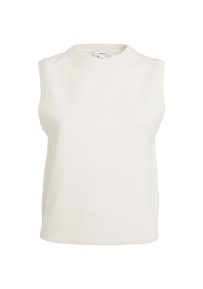 Vince Wool-Cashmere Cropped Sweater Vest