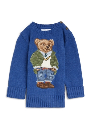 Ralph Lauren Kids Cotton Polo Bear Sweater (3-24 Months)