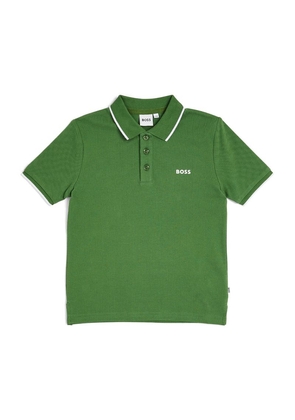 Boss Kidswear Cotton Logo Polo Shirt (4-16 Years)