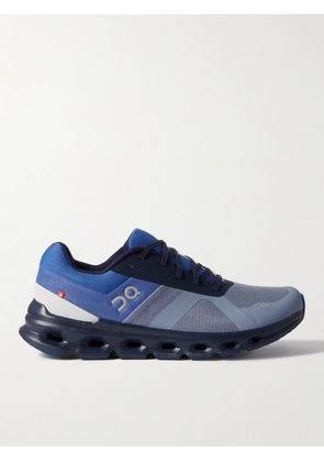ON - Cloudrunner Rubber-Trimmed Mesh Running Sneakers - Men - Blue - US 7