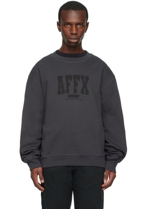 AFFXWRKS Black Varsity Sweatshirt