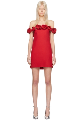 Valentino Red Off-The-Shoulder Minidress