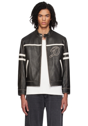 Dunst Brown Distressed Leather Jacket