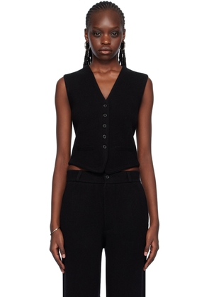 Guest in Residence Black Tailored Vest