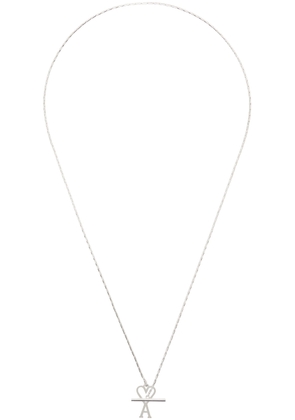 AMI Paris Silver Ami de Caur Chain Necklace