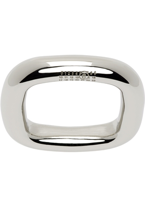 MM6 Maison Margiela Silver Tubing Ring