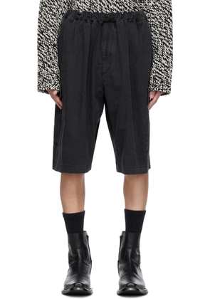 Acne Studios Black Embroidered Shorts